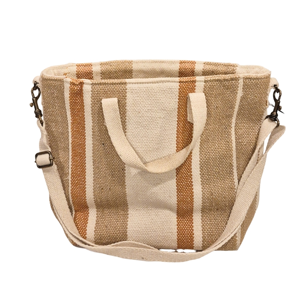 Universal Thread Striped Canvas Tote / Crossbody … - image 2